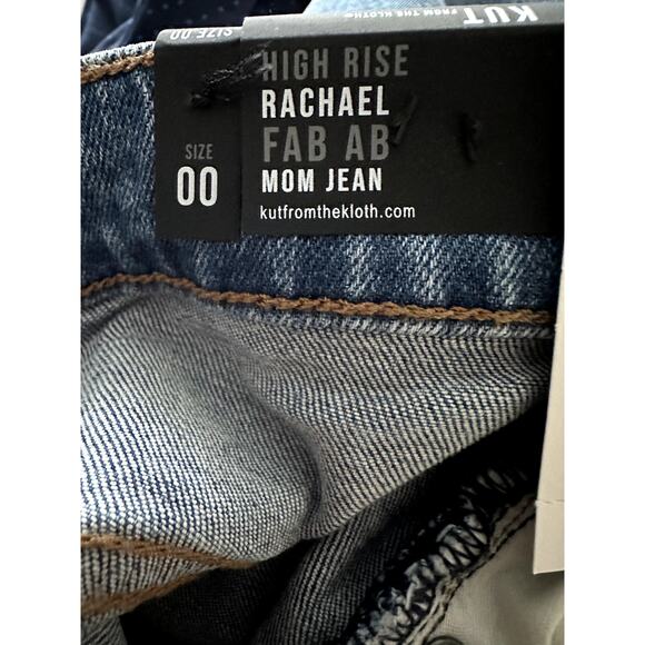Kut From The Kloth-High Rise Rachael Fab Ab Mom Jean-Size 00-NWT - Picture 7 of 13